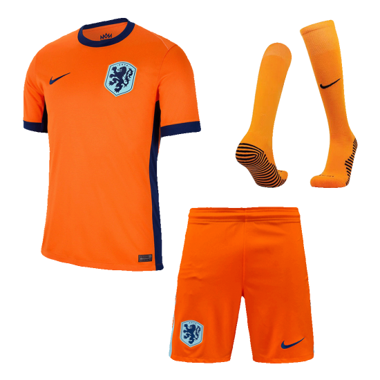 Netherlands Home Whole Kit(Jersey+Shorts+Socks) Euro 2024