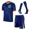 Netherlands Away Whole Kit(Jersey+Shorts+Socks) Euro 2024