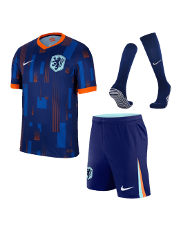 Netherlands Away Whole Kit(Jersey+Shorts+Socks) Euro 2024