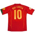 Portugal Rui Costa #10 Retro Jersey Home Euro Cup Final 2004