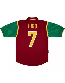 FIGO #7 Portugal Retro Home Jersey 1998