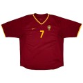 FIGO #7 Portugal Retro Home Jersey Euro Cup 2000