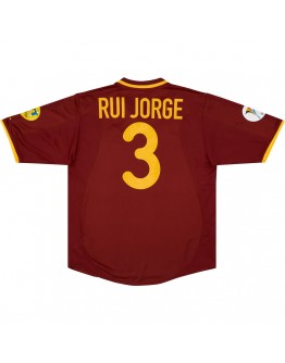 RUI JORGE #3 Portugal Retro Home Jersey Euro Cup 2000