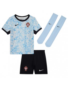 Kids Portugal Away Full Jersey Kit Euro 2024