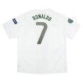 Portugal Ronaldo #7 Retro Jersey Away Euro Cup 2012