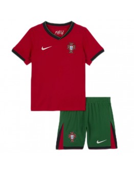 Kids Portugal Home Kit Jersey+Shorts Euro 2024