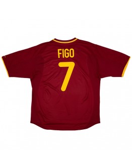 FIGO #7 Portugal Retro Home Jersey Euro Cup 2000