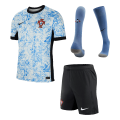 Portugal Away Whole Kit(Jersey+Shorts+Socks) Euro 2024