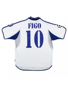 Figo #10 Retro Real Madrid Home Jersey 2000/01