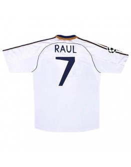 RAUL #7 Retro Real Madrid Home Jersey 1998/00