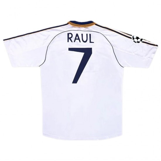 RAUL #7 Retro Real Madrid Home Jersey 1998/00