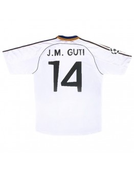 J.M. GUTI #14 Retro Real Madrid Home Jersey 1998/00