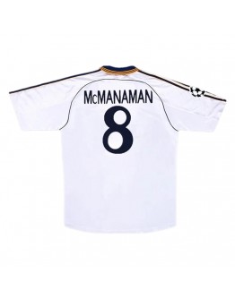 McMANAMAN #8 Retro Real Madrid Home Jersey 1998/00