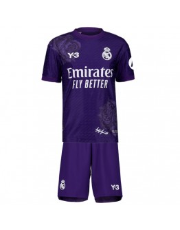 Kids Real Madrid Y-3 Fourth Jersey Kit Purple 2023/24