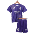 Kids Real Madrid Y-3 Fourth Jersey Kit Purple 2023/24