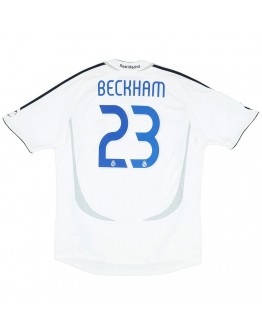 Beckham #23 Real Madrid Retro Jersey Home 2006/07