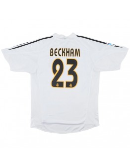 Beckham #23 Real Madrid Retro Jersey Home 2004/05