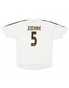 Zidane #5 Real Madrid Retro Jersey Home 2004/05