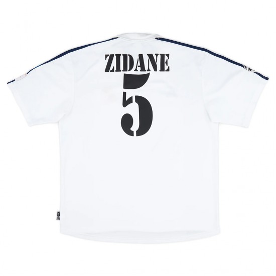 Zidane #5 Real Madrid Retro Jersey Centenary Home 2002/03