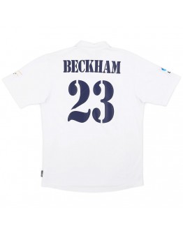 BECKHAM #23 Real Madrid Retro Jersey Centenary Home 2002/03