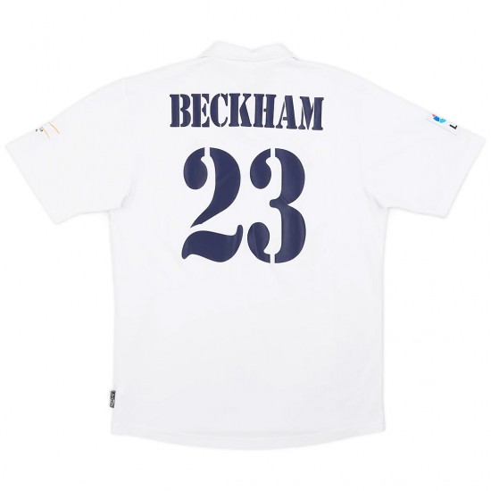 BECKHAM #23 Real Madrid Retro Jersey Centenary Home 2002/03