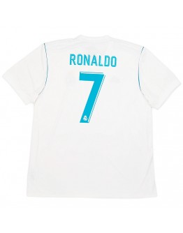 Ronaldo #7 Retro Real Madrid Home Jersey 2017/18