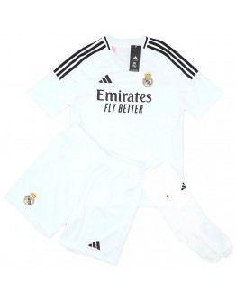 Kids Real Madrid Home Full Jersey Kit 2024/25