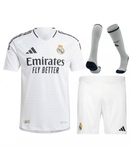 Real Madrid Home Match Jersey+Shorts+Socks Full Kit Player Version 2024/25