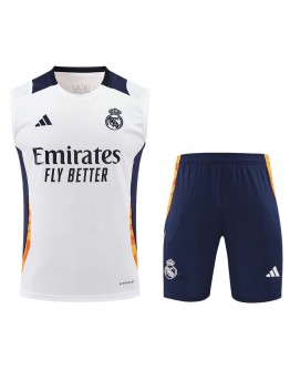 Real Madrid Pre-Match Vest Kit(Jersey+Shorts) 2024/25