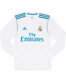 Retro Real Madrid Home Long Sleeve Jersey 2017/18