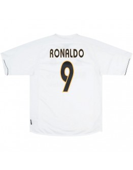 Ronaldo #9 Retro Real Madrid Home Jersey 2003/04