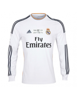 Real Madrid Retro UCL Final Jersey Home Long Sleeve 2013/14