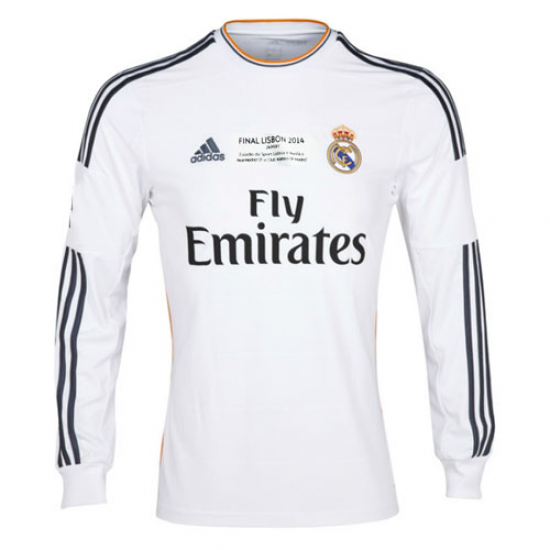 Real Madrid Retro UCL Final Jersey Home Long Sleeve 2013/14