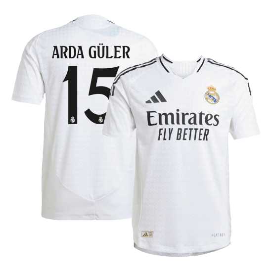 ARDA G&Uuml;LER #15 Real Madrid Home Match Jersey 2024/25