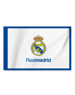 Real Madrid Team Flag - White/Blue