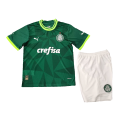 Kids SE Palmeiras Home Jersey Kit Replica 2023/24