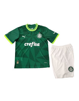 Kids SE Palmeiras Home Jersey Kit Replica 2023/24