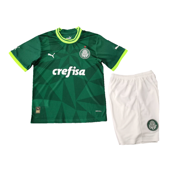 Kids SE Palmeiras Home Jersey Kit Replica 2023/24