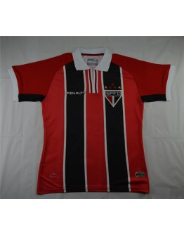 2015 Sao Paulo FC Away Red&amp;Black Jersey Shirt