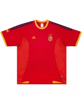 Spain Retro Jersey Home World Cup 2002