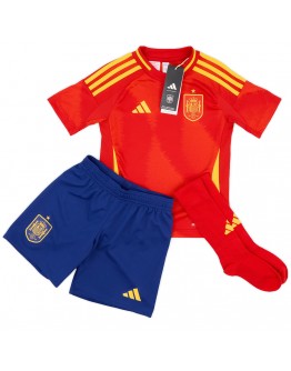 [Super Replica] Kids Spain Home Full Jersey Kit Euro 2024