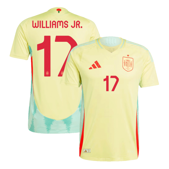 WILLIAMS JR. #17 Spain Away Jersey Player Version Euro 2024