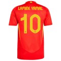 LAMINE YAMAL #10 Spain Home Jersey Player Version Euro 2024