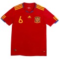 A. INIESTA #6 Retro Spain Home Jersey 2010