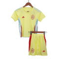 Kids Spain Away Full Jersey Kit Euro 2024