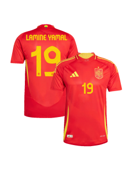 LAMINE YAMAL #19 Spain Home Jersey Player Version Euro 2024