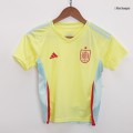 Kids Spain Away Full Jersey Kit Euro 2024