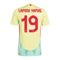 LAMINE YAMAL #19 Spain Away Jersey Player Version Euro 2024