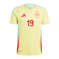 LAMINE YAMAL #19 Spain Away Jersey Player Version Euro 2024