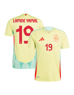 LAMINE YAMAL #19 Spain Away Jersey Player Version Euro 2024